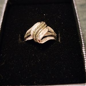 Size 7 Gemstone & Diamond ring